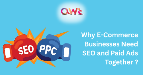 Ecommerce SEO and PPC concept illustration