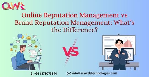 Online Reputation Management vs Brand Reputation Management difference illustration