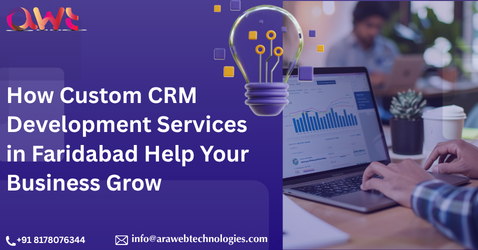 Custom CRM development in Faridabad for business growth illustration