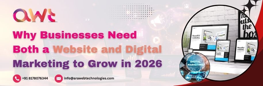 Why Businesses Need Both a Website and Digital Marketing to Grow in 2026 and Generate More Leads